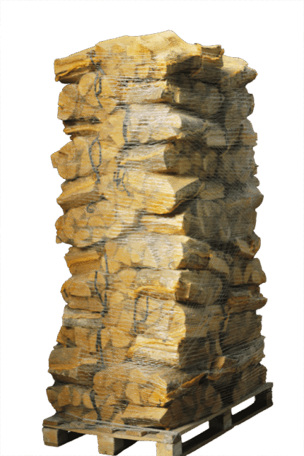 88 sacs filets de bois de chauffage d'aulne de 25 cm