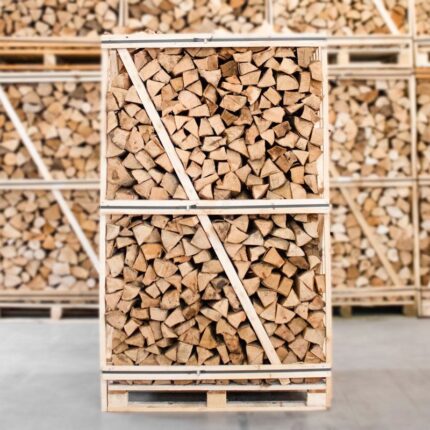 Bois de chauffage en chêne séché de 33 cm